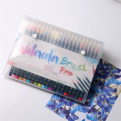 20 Piece Watercolor Brush Tips Pens Marker Pen With Private Label